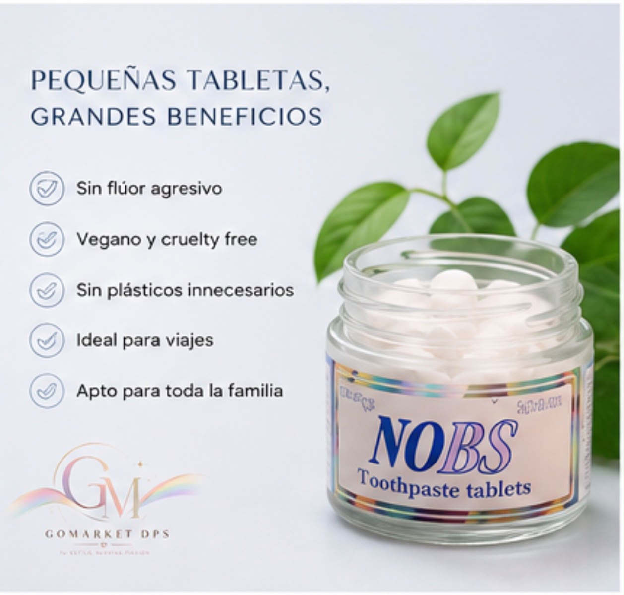 🦷✨ Tabletas de Pasta Dental para el Cuidado Bucal