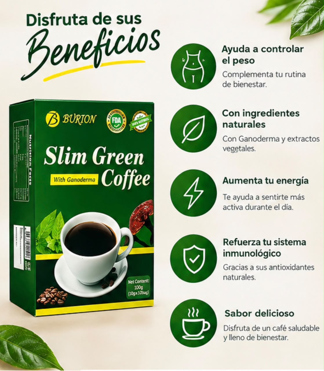CAFE VERDE ADELGAZANTE CAJA DE 20 UNIDADES